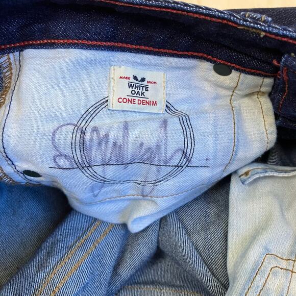 Raleigh Denim Sz 25 Handcrafted DARE White Cone Raw Selvedge Straight Leg Jeans - Picture 14 of 16